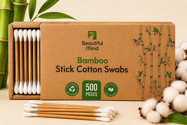 Bamboo Stick Cotton Swabs 5.5mm Tips