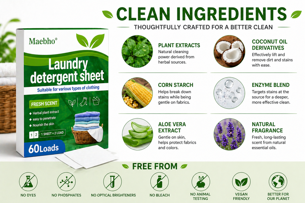 Eco Laundry Detergent Sheets (30 Sheets)