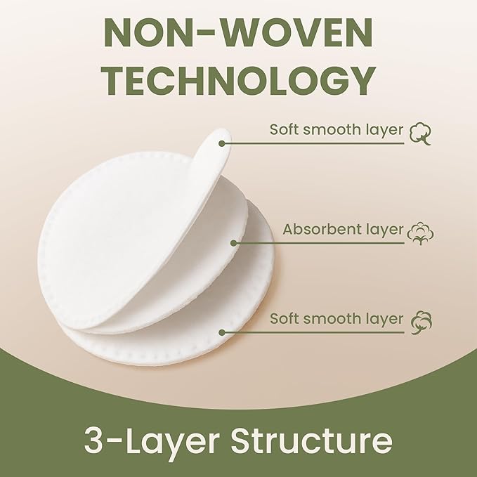 Cotton Round Pads for Face 200 Pack