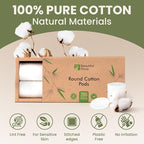 Cotton Round Pads for Face 200 Pack