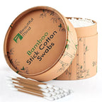 Bamboo Cotton Swabs 500 cylinder Pack