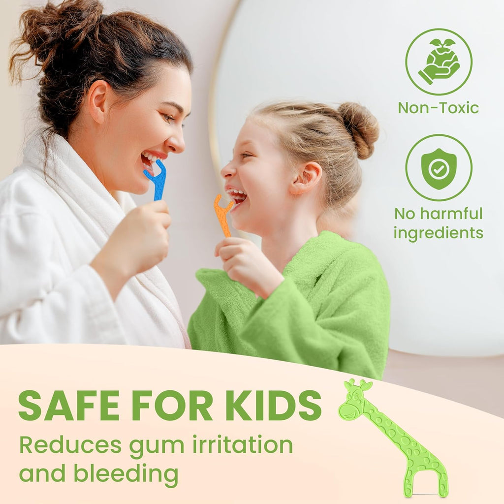 Dental Floss Picks for Kids 75 Pack