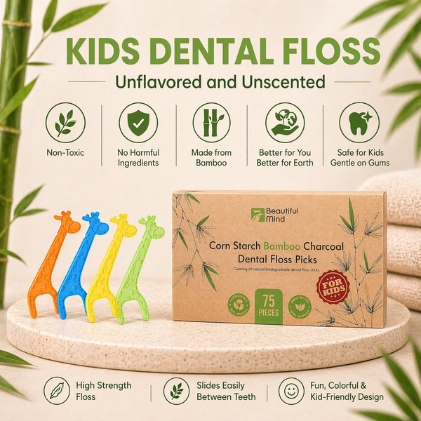 Kids Dental Floss Picks Giraffe Shape