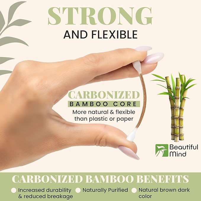 Bamboo Cotton Swabs 500 Pack