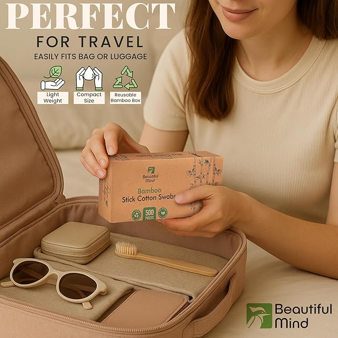 Bamboo Cotton Swabs 500 Pack