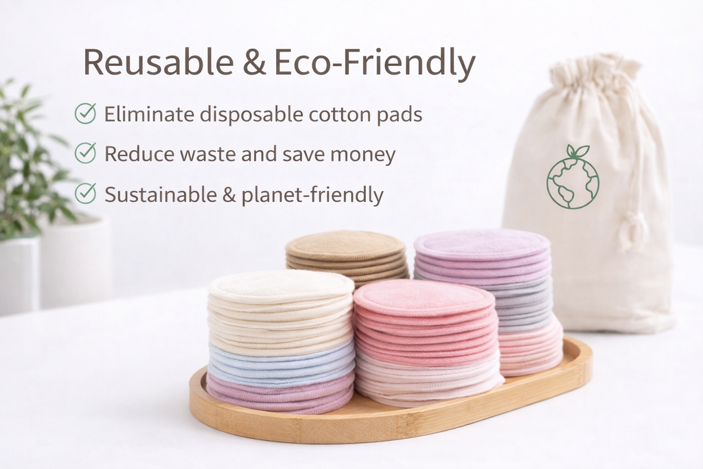 Reusable Bamboo Makeup Remover Pads (21 Pack)