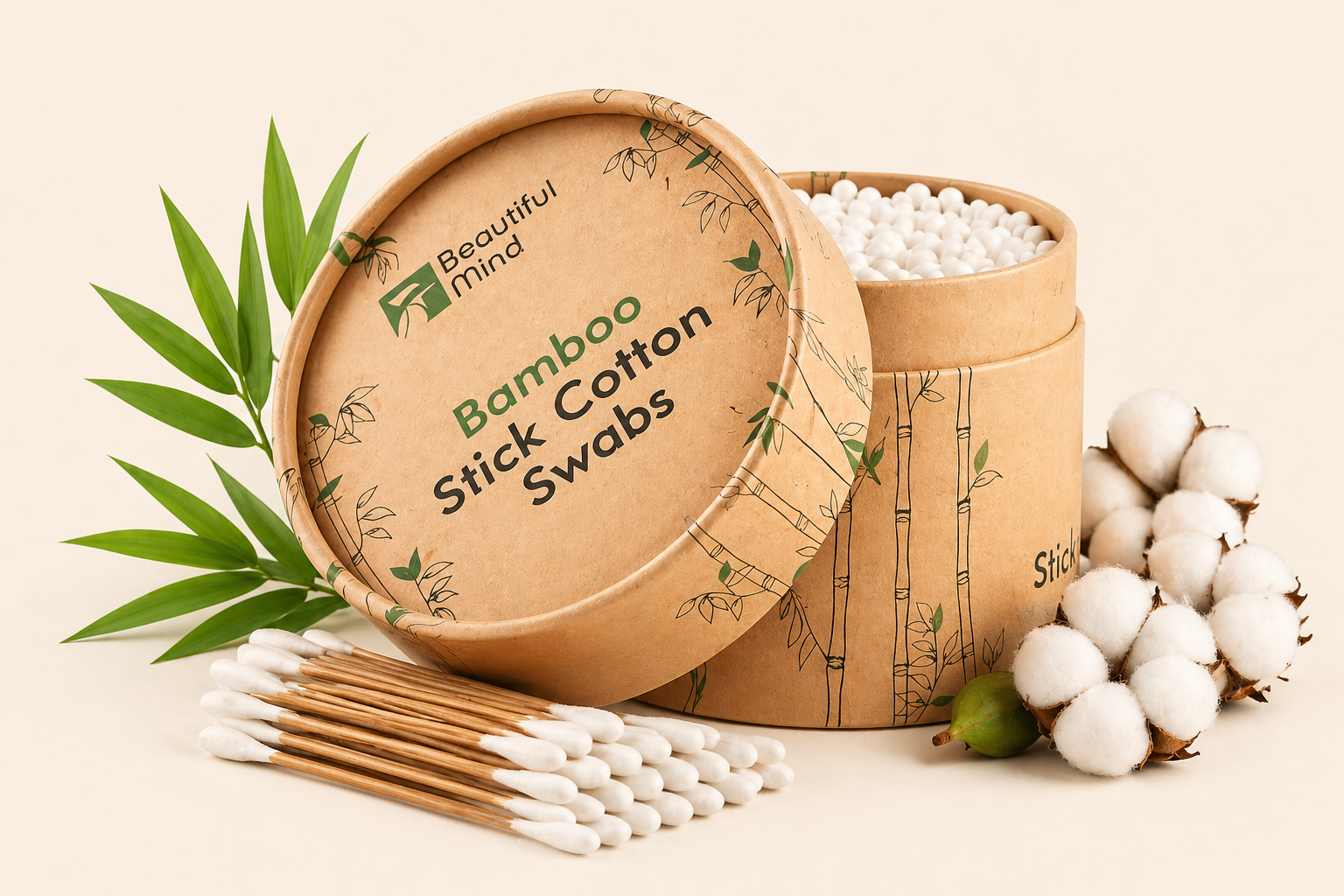 Bamboo Stick Cotton Swabs 5.0mm (500 Pack)