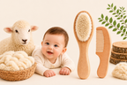 Baby Hair Brush & Wooden Comb Set (2 Pack)