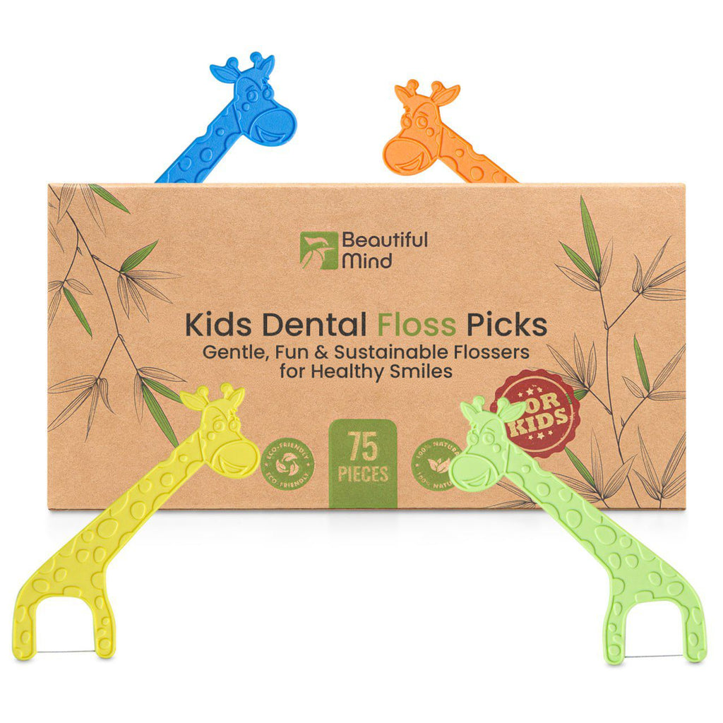 Dental Floss Picks for Kids 75 Pack